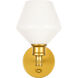 Gene 1 Light 6 inch Brass Wall sconce Wall Light