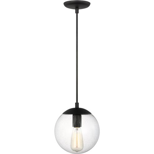 Leo - Hanging Globe 1 Light 8 inch Midnight Black Pendant Ceiling Light