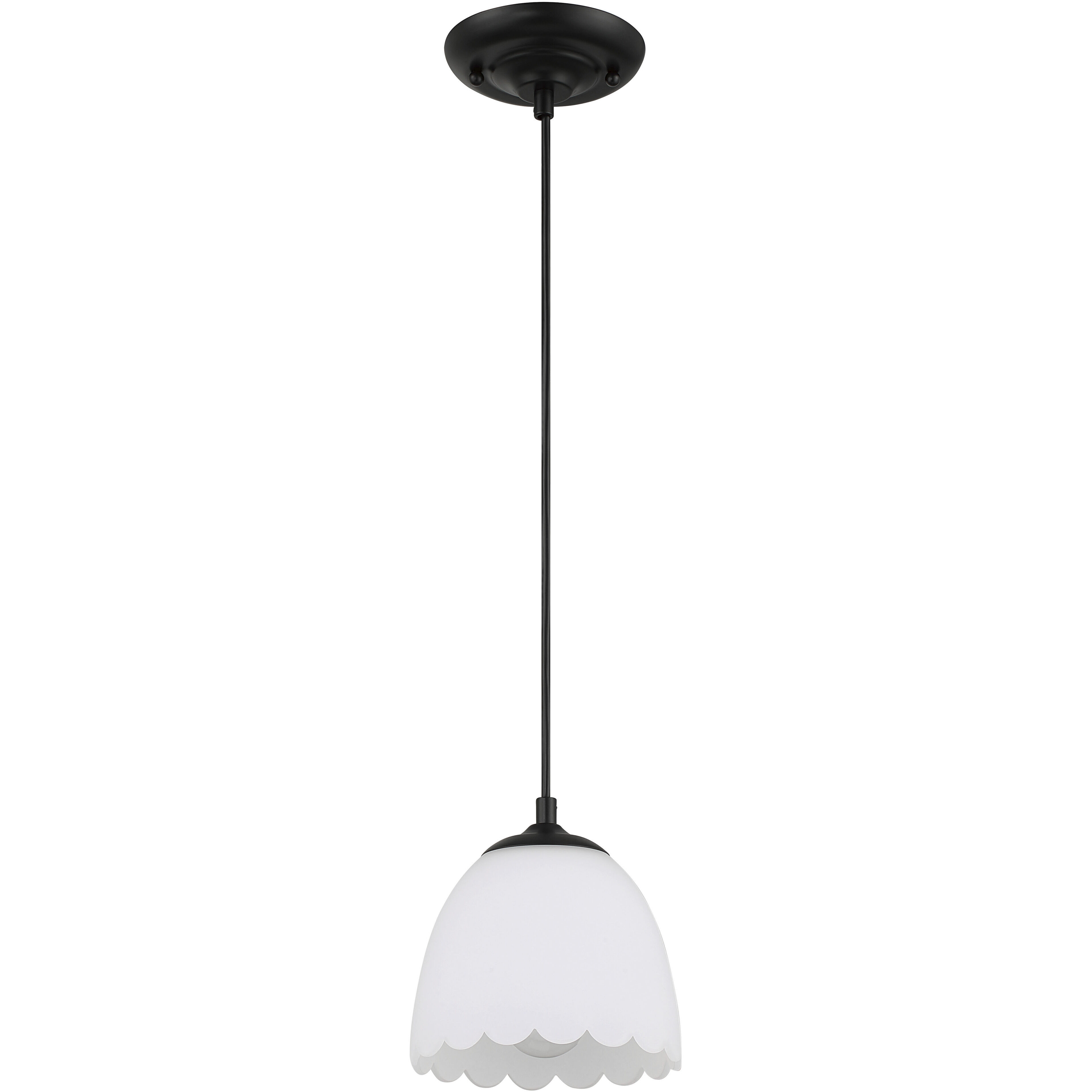 Dorinda 1 Light 6.5 inch Matte Black Pendant Ceiling Light