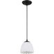 Dorinda 1 Light 6.5 inch Matte Black Pendant Ceiling Light