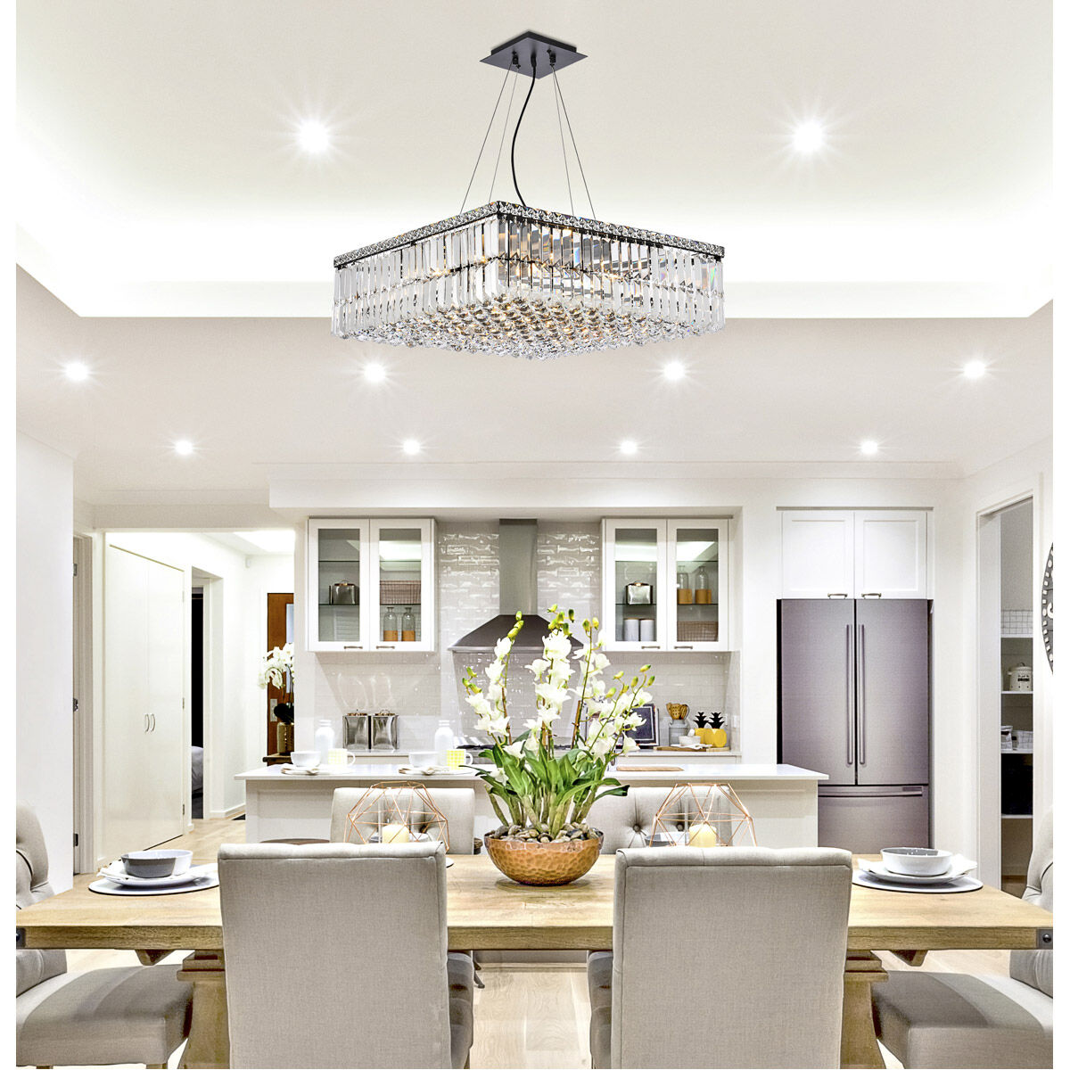 Maxime 12 Light 24 inch Black and Clear Chandelier Ceiling Light in Royal Cut