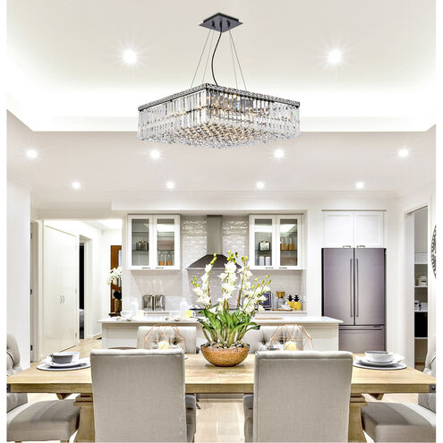 Maxime 12 Light 24 inch Black and Clear Chandelier Ceiling Light in Royal Cut