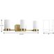 Elevate 3 Light 25 inch Brushed Bronze Bath Vanity Wall Light, Design Series