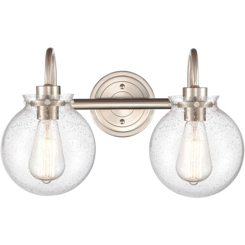 Olivia 2 Light 17 inch Satin Nickel Bath Vanity Light Wall Light