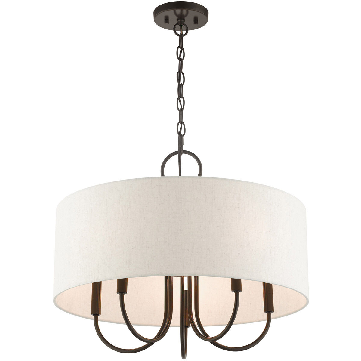 Blossom 5 Light 22 inch English Bronze Pendant Chandelier Ceiling Light