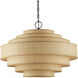 Maura 6 Light 30 inch Satin Black Chandelier Ceiling Light