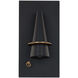 Wizard LED 3.8 inch Black and Aged Brass Reading Light Wall Light in Black Aged Brass