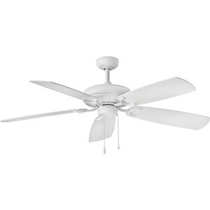 Grove 56 inch Chalk White with Chalk White / Weathered Wood Blades Ceiling Fan