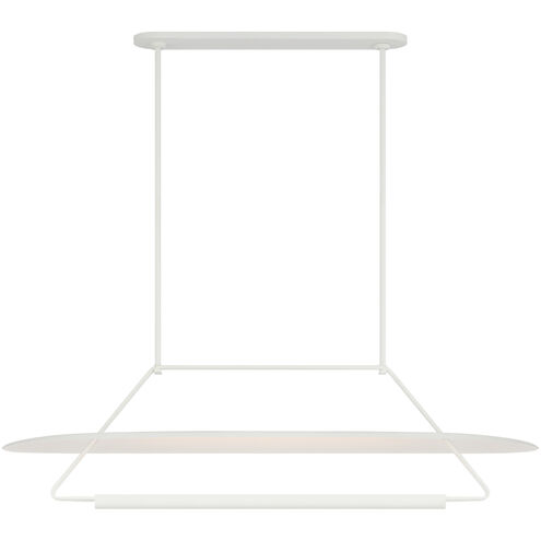Kelly Wearstler Teline LED 54 inch Matte White Oval Linear Pendant Ceiling Light