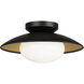 Hatley 1 Light 11.88 inch Black Ceiling Mount Ceiling Light