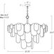 Echo 10 Light 37.5 inch Natural Brass Chandelier Ceiling Light