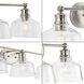 Singleton 3 Light 26.5 inch Brushed Nickel Bath Vanity Wall Light