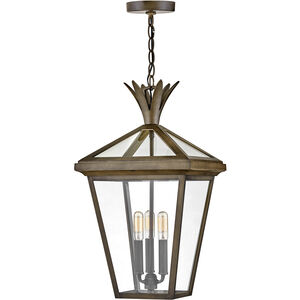 Palma LED 12 inch Burnished Bronze Outdoor Hanging Lantern