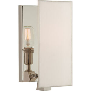 Thomas O'Brien Albertine 1 Light 5.5 inch Polished Nickel Sconce Wall Light in Linen, Small