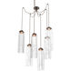 Ledgestone LED 13.5 inch Burnished Bronze Swag Multi-Pendant Ceiling Light in 2700K LED