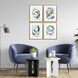 Abstract Blue and Gray and White Framed Art