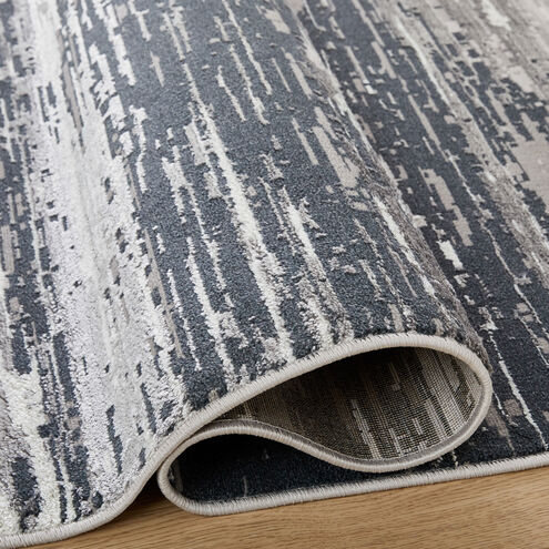 Jasmine 90 X 63 inch Black/Grey Rug in 5 x 7