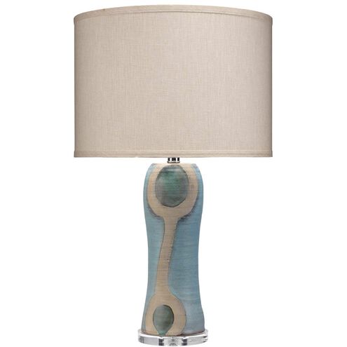 Maryln 28 inch 150.00 watt Blue / Black / Natural Table Lamp Portable Light