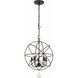 Solaris 5 Light 17 inch English Bronze Mini Chandelier Ceiling Light