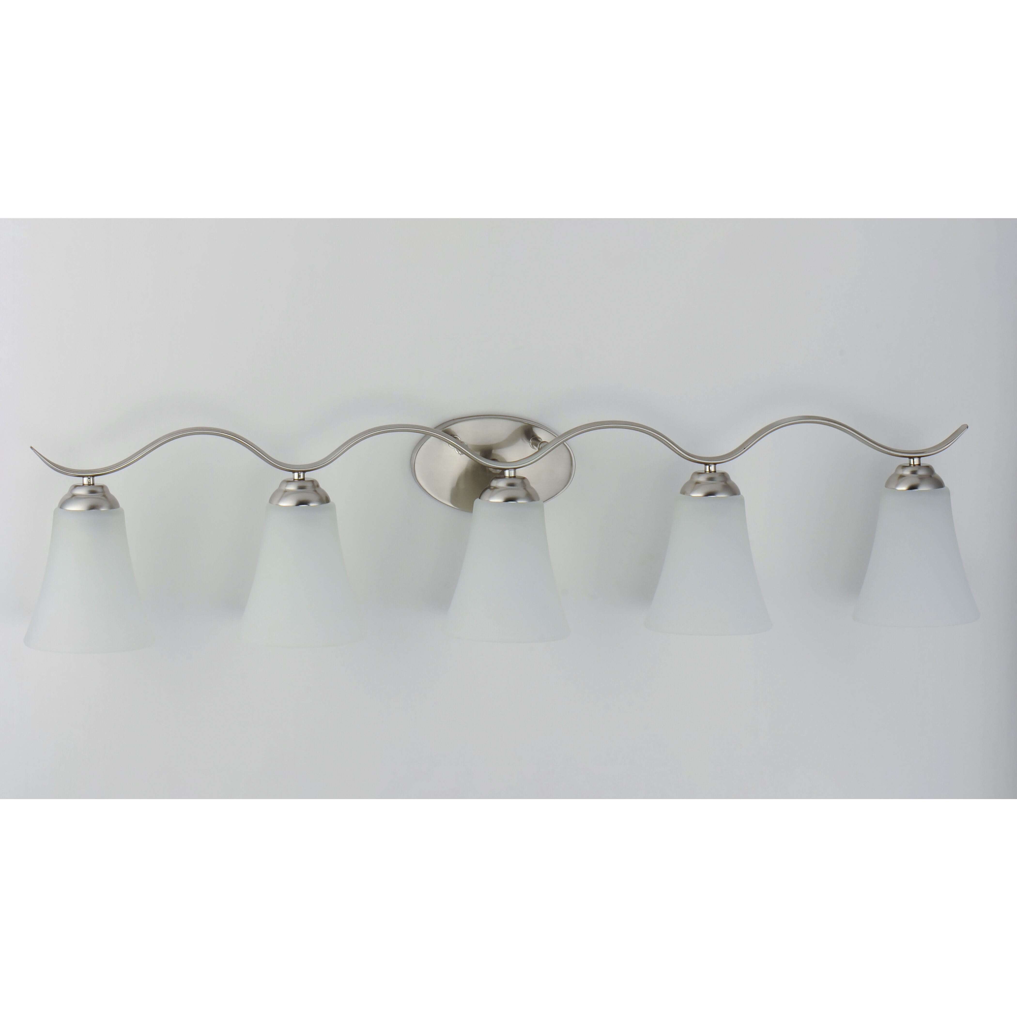 Vital 5 Light 41 inch Satin Nickel Bath Vanity Wall Light