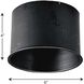 Aluminum Round Accessories Black Deep Groove Step Baffle