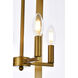 Hoffman 4 Light 14 inch Brass Pendant Ceiling Light