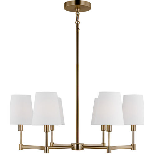 Chatfield 6 Light 26 inch Satin Brass Chandelier Ceiling Light