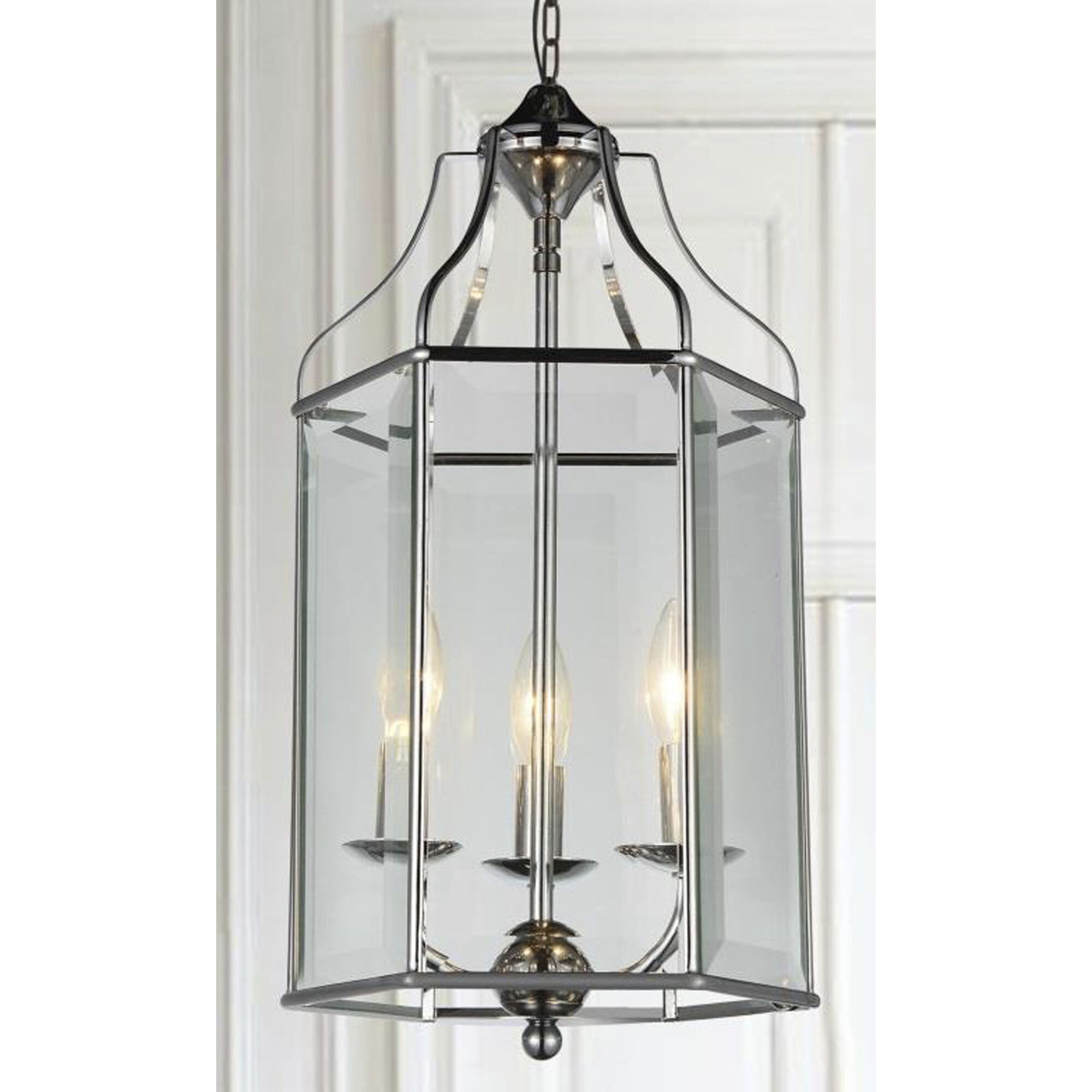 Maury 3 Light 10 inch Chrome Up Chandelier Ceiling Light