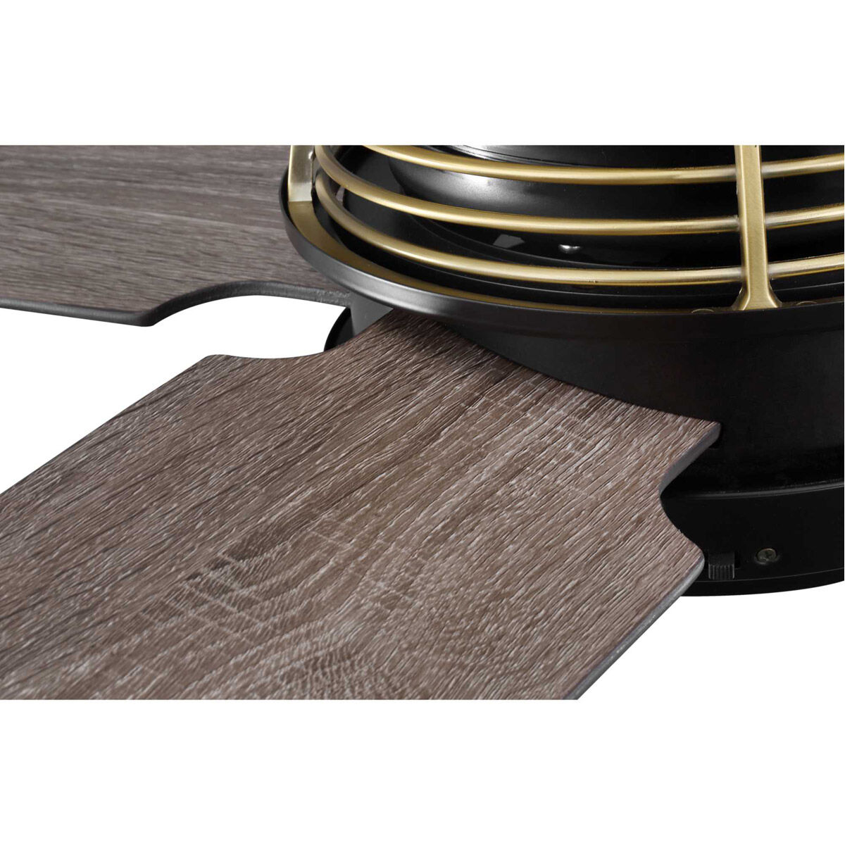 Shaffer 56 inch Architectural Bronze with Driftwood/Natural Cherry Blades Ceiling Fan