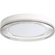 Ondulada LED 15.75 inch Sand White Flush Mount Ceiling Light in Smoky Acrylic