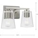 Vertex 2 Light 12.87 inch Brushed Nickel Bath Light Wall Light
