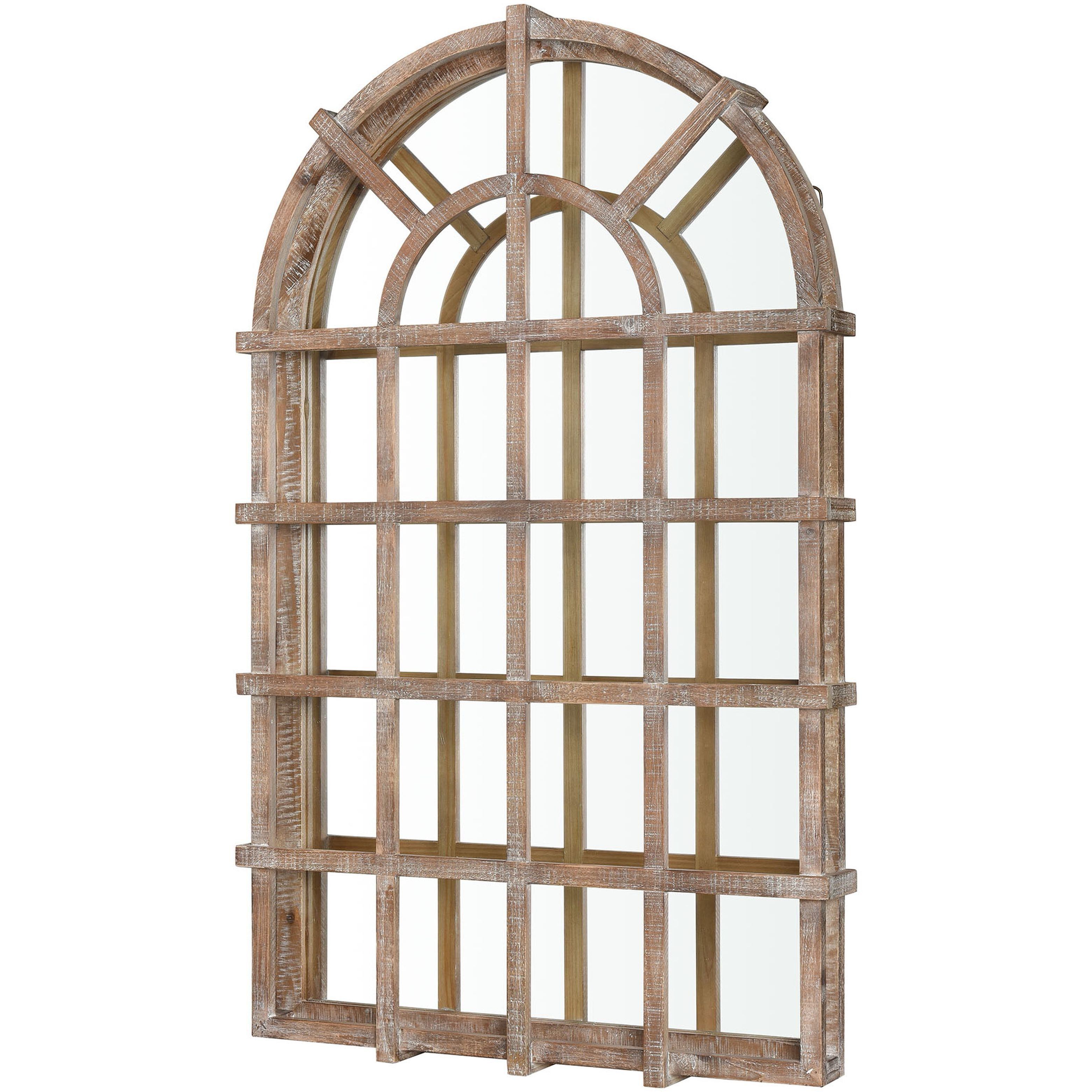 Atherton 40 X 24.5 inch Weathered Brown with Mirror Wall Mirror