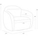 Ismo Hailey Moon Swivel Lounge Chair
