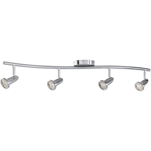 Cobra 4 Light 120 Brushed Steel Track Ceiling Light