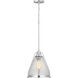 Range 1 Light Polished Nickel Pendant Ceiling Light