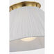 Amber Lewis Bradley LED 18 inch Hand-Rubbed Antique Brass Flush Mount Ceiling Light