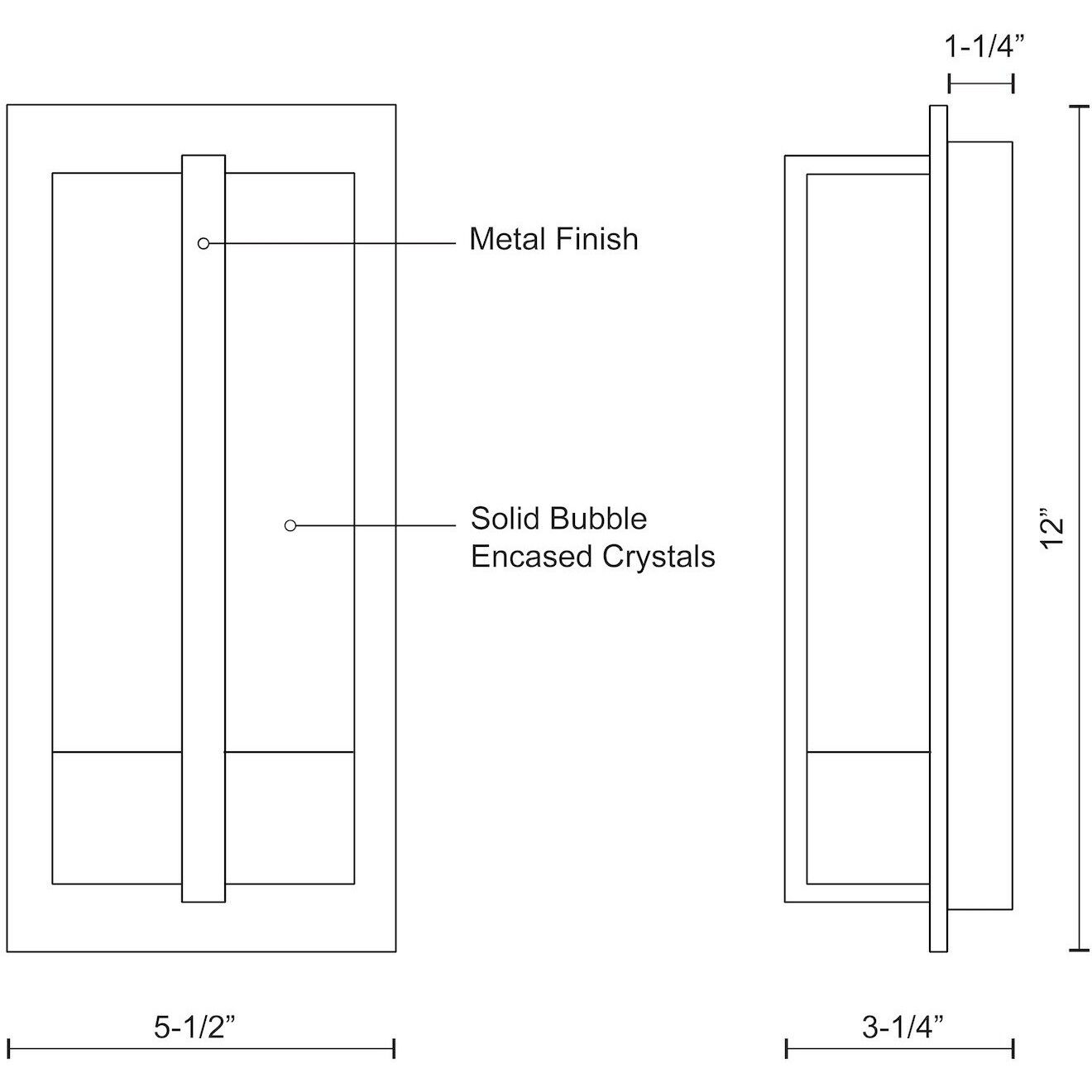 Gable Wall Sconce Wall Light in Black