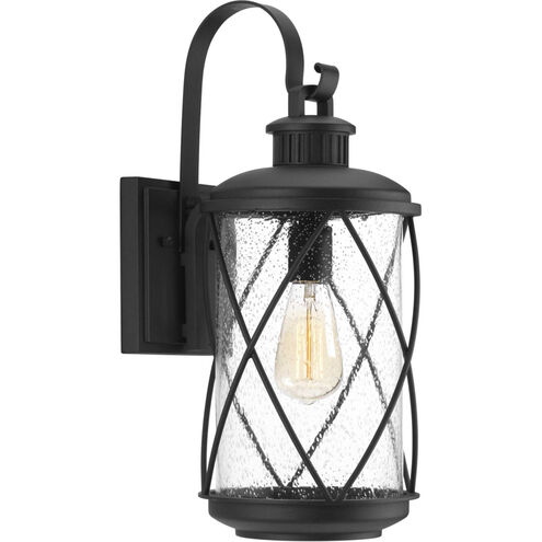 Garthwaite Ave 1 Light 19 inch Textured Black Outdoor Wall Lantern, Medium