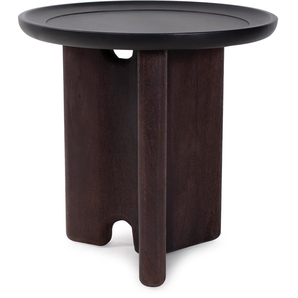 Bollack 24 X 23.75 inch Brown and Black Side Table
