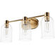 Lochemeade 3 Light 22.5 inch Alturas Gold Vanity Light Wall Light