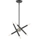 Soho 6 Light 13 inch Scandinavian Gray Chandelier Ceiling Light