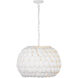 Talia 5 Light 20.5 inch Matte White Chandelier Ceiling Light