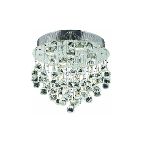 Galaxy 5 Light 16 inch Chrome Flush Mount Ceiling Light in Royal Cut