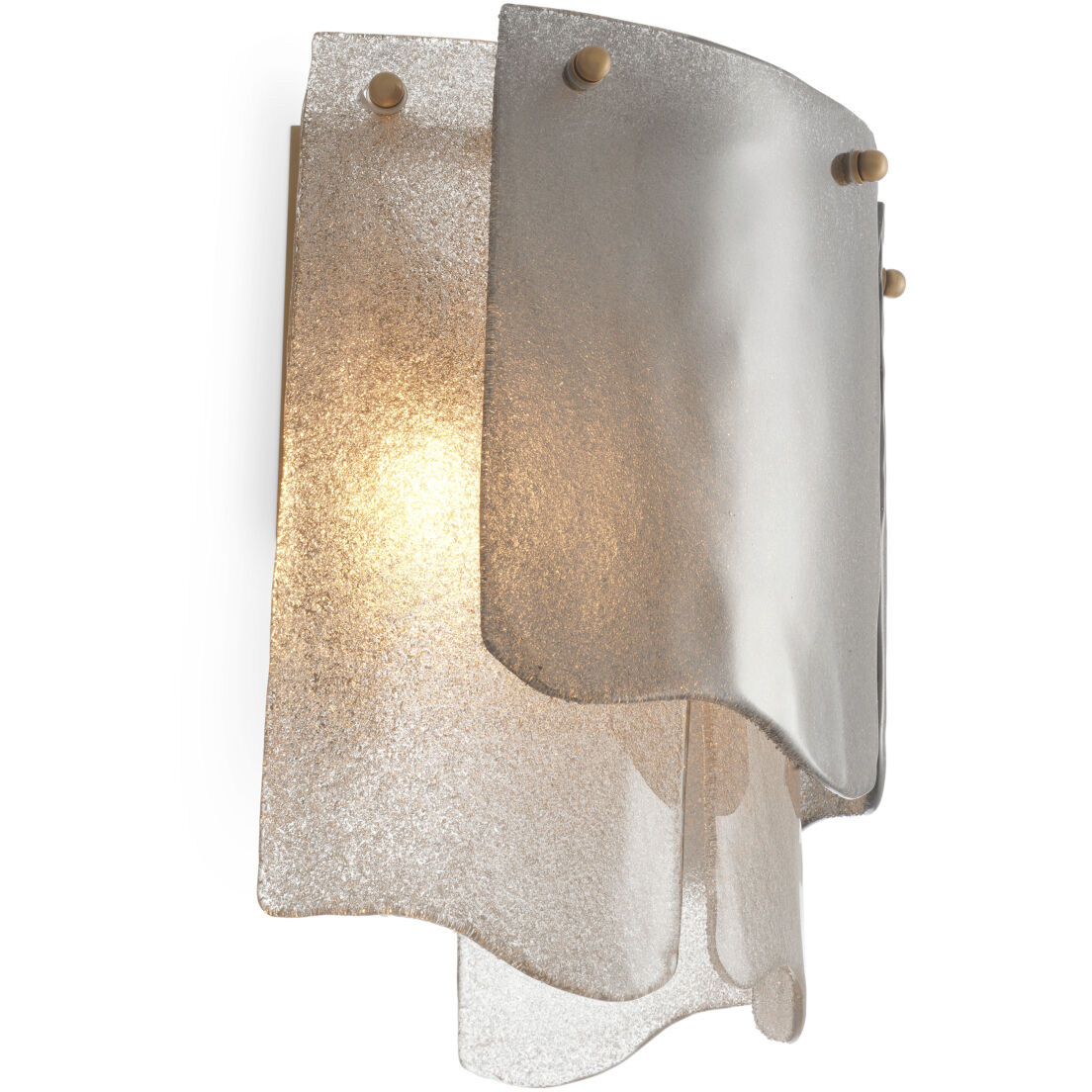 Asinara Wall Lamp Wall Light in Smoke Glass