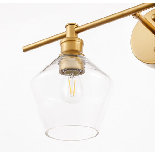Gene 1 Light 14.7 inch Brass Wall sconce Wall Light, Left