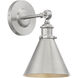 Glenn 9 inch 60.00 watt Satin Nickel Adjustable Wall Sconce Wall Light, Essentials