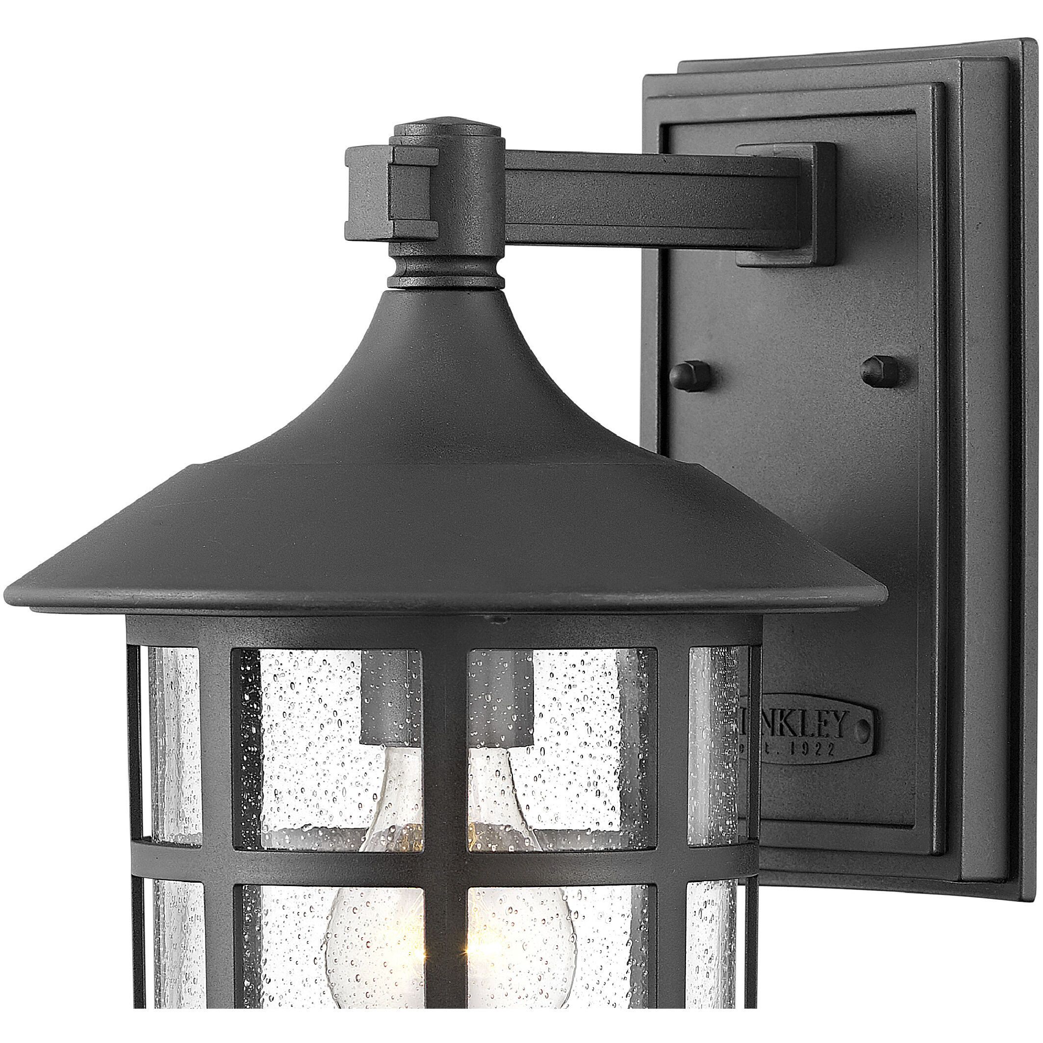 Freeport Coastal Elements Outdoor Wall Mount Lantern in Textured Black
