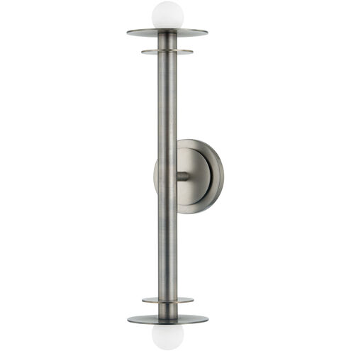 Arley 2 Light 5 inch Vintage Pewter Wall Sconce Wall Light