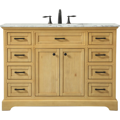 Americana 48 X 22 X 35 inch Natural Wood Vanity Sink Set