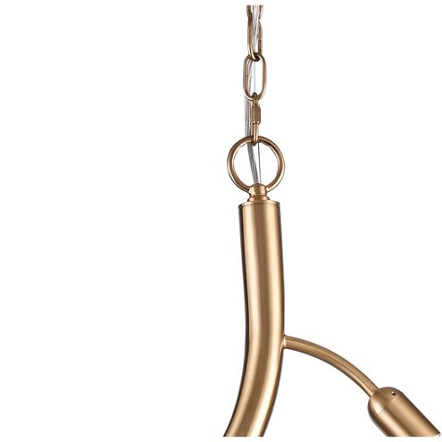 Calla LED 26 inch Natural Brass Chandelier Ceiling Light